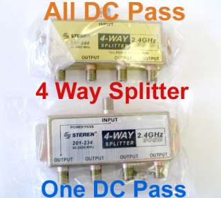 way satellite splitter 2GHz All&1 DC pass DDS FTA  