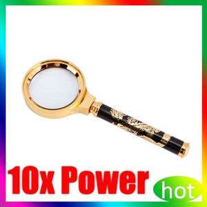 10X 40mm Magnifier handle Magnifying Glass  