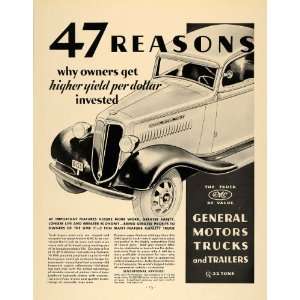  1935 Ad GMC truck General Motor Trucks Transportation 