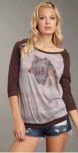NWT We The Free People 3/4 Southwest Graphic Tee S $98  