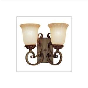 TransGlobe Lighting 9472 CF Sights of Seville Two Light Wall Sconce in 