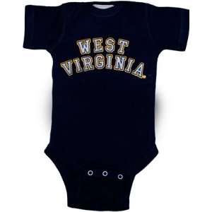    WVU SS Navy Creeper with Tackle Twill Lettering
