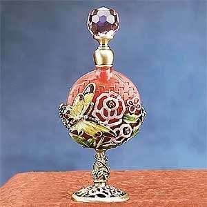  Red Crystal Jewel Butterfly Scented Perfume Bottle 
