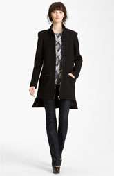 Theyskens Theory Manett Fing Wool Blend Coat $895.00