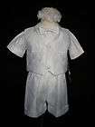 New Infant Toddler Boy Christening Baptism Outfit size 
