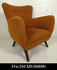 Vintage Danish Modern Upholstered Arm Chair (06894)n