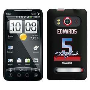  Trent Edwards Signed Jersey on HTC Evo 4G Case  