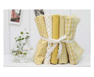 Yellow Candy Series 5Different Kind QuiltFabric Bundle  