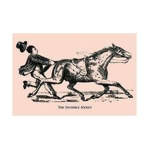  The Invisible Jockey 12x18 Giclee on canvas