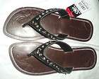 Womens Roper Sandals / Flip Flops Black sz.10*NEW* Retail is $39.99