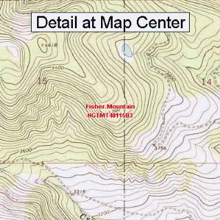  USGS Topographic Quadrangle Map   Fisher Mountain, Montana 