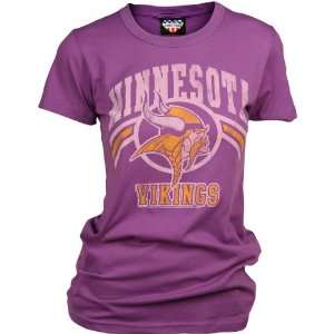 Junk Food Minnesota Vikings Womens Short Sleeve Crew T Shirt XX Large 