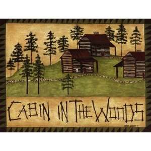 Cabin in the Woods by Cindy Shamp 16x12 