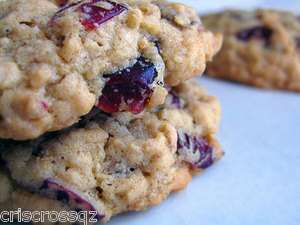 CRANBERRY OATMEAL COOKIES Recipe ~ CHEWY ~ From Scratch (no nuts 
