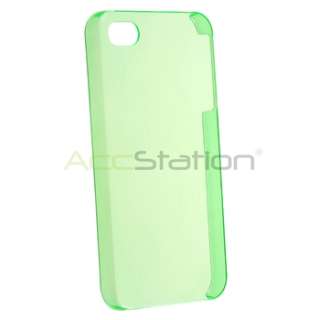 Clear Green ULTRA THIN HARD CASE FOR VERIZON ATT IPHONE 4 4G 4S 4th 