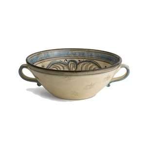  Arte Italica Rosone Decorative Large Bowl With Handles 