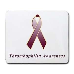  Thrombophilia Awareness Ribbon Mouse Pad