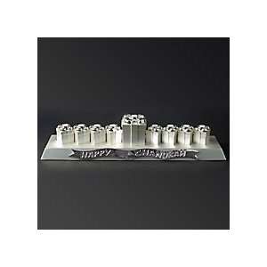  Godinger PRESENT BOX MENORAH SATIN