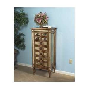 Drawer Chest by Bassett Mirror Company   Gold & Mirror (T1954 227 