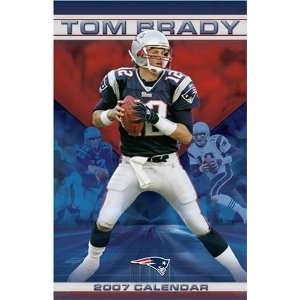  Tom Brady 2007 Large Wall Calendar