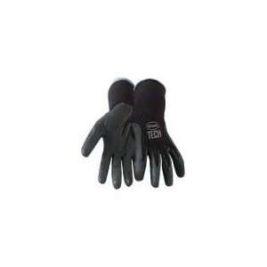  12PK BOSS TECH COATED GLOVE, Color BLACK; Size EXTRA 