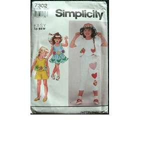   AND TOP IN SIZES 3 4 5 6 6X RATED EASY SIMPLICITY SEWING PATTERN 7302