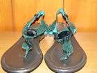 Avon Striking Thong Sandal Blue Green Sz 6