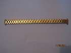 Gold Tone Stainless Steel Expandable 10 14mm Watch Band 6.25 Inches 