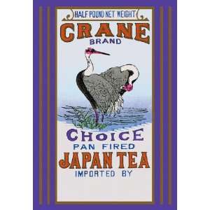  Crane Brand Tea 12x18 Giclee on canvas