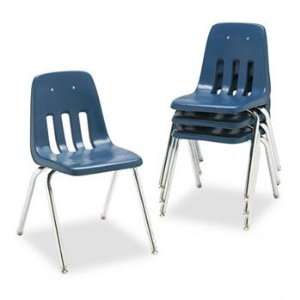  9000 Series Classroom Chair 18 Seat Height Navy/Chrome 4 