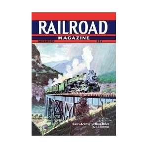  Railroad Magazine Rails Across the Blue Ridge 1943 20x30 