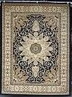 Black Beige Green 13x16 isfahan Area Rug Ivory Large Carpet Oriental 