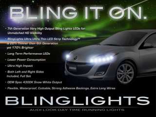 Mazda 3 Mazda3 White Halo Fog Lamps Lights 05 06 2004 2012 i SV I 