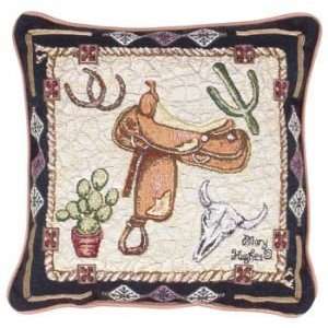    TAPESTRY PILLOW SIMPLY HOME COUNTRY WESTERN