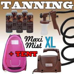   XL PINK TENT Sunless Spray Tanning KIT Machine Airbrush Tan Maxi Mist