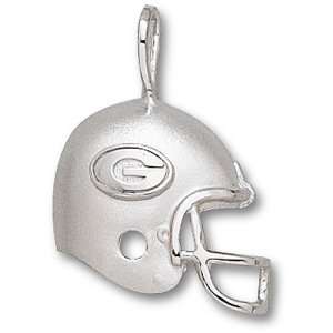 University of Georgia G Helmet Pendant (Silver)  Sports 