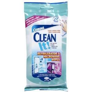 Carbona Clean It Refrigerator & Microwave Wipes 20 ct (Quantity of 5)