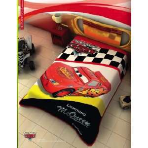  Disney Cars Lightning McQueen Plush Raschel Throw Blanket 