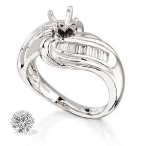  k PLATINUM WOMENS RING PL 146 DIAMOND 0.22CT TW Jewelry