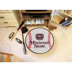  Missouri State Bears Baseball Shaped Area Rug Welcome/Door 