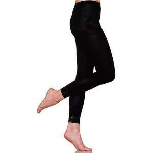   Legging with Fine Lace Trim, Black By Foot Traffic 