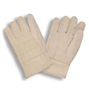 Hot Mill Heavy Weight Cotton, Burlap Lined, Band Top Gloves (QTY/12 