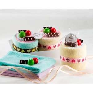  Wedding Favors Sweet Memories Twin Towel Cake Desserts 