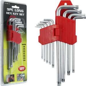   Long TORX Key Set with Carrying Case and Durable Metal Construction