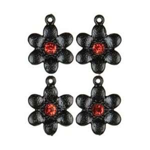  Cousin Beads Jewelry Basics Metal Charms 4/Pkg Black 