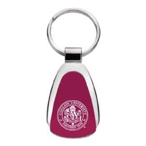 Colgate University   Teardrop Keychain   Burgundy