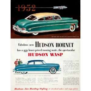 1952 Ad Hudson Hornet Sedan Wasp Club Coupe Hardtop Commodore Six 