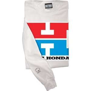   Racing Jersey Long Sleeve Mens Team Honda White X 