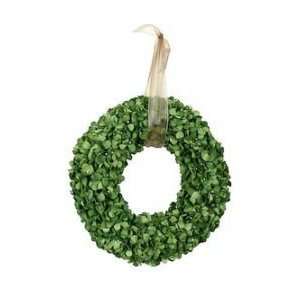  Hydrangea wreath large w/ ribbon in dark green 