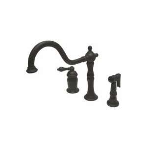  Elements of Design Deck Mount Kitchen Faucet With Spray 